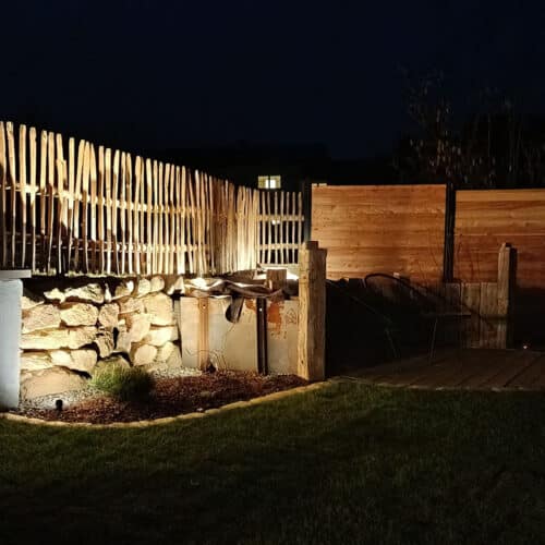 Sonnenterrasse bei Nacht